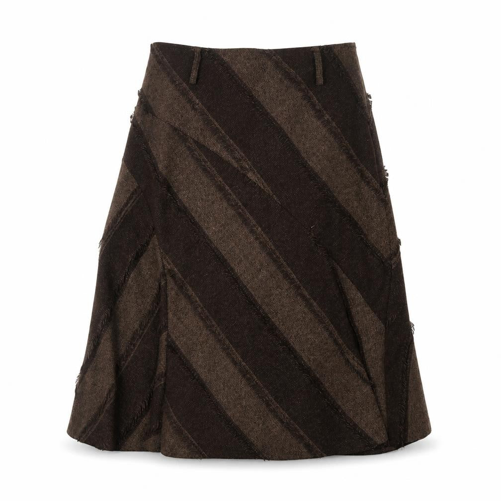 Front view of Principles Women's Brown A-Line Skirt, size 14