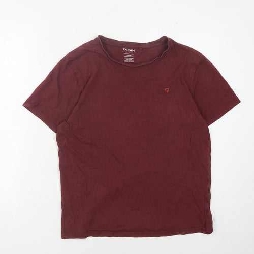 Farah Men's Red Medium Crew Neck T-Shirt