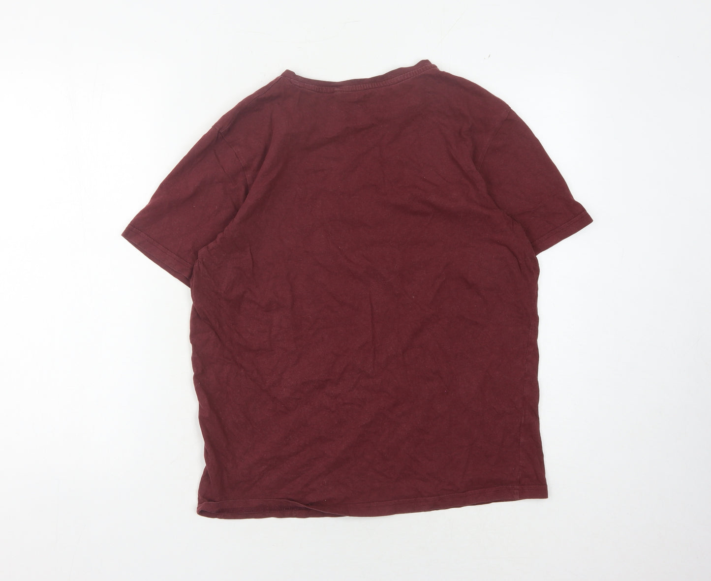 Farah Men's Red Medium Crew Neck T-Shirt