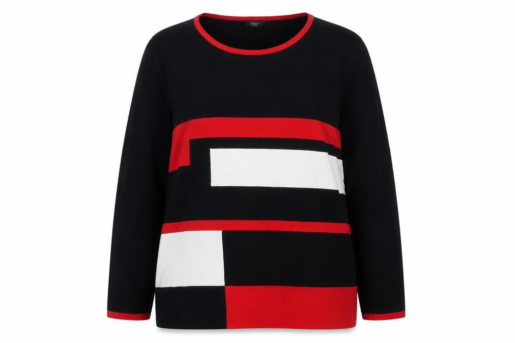 Front view of Happy D. by Damart Women's Black XL jumper