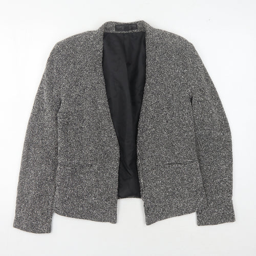 Topshop Women's Black Check Blazer Size 10