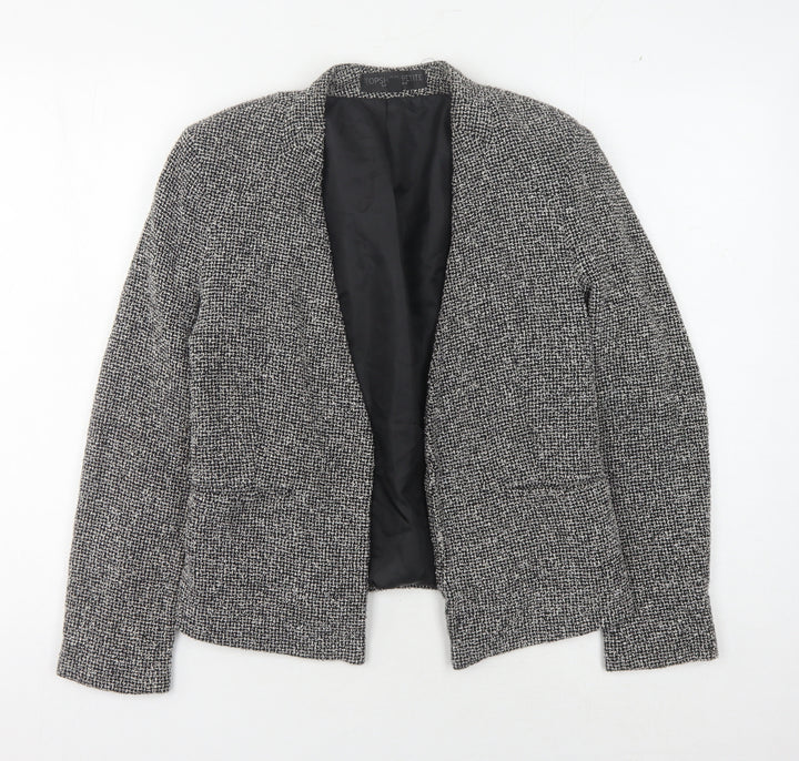 Topshop Women's Black Check Blazer Size 10