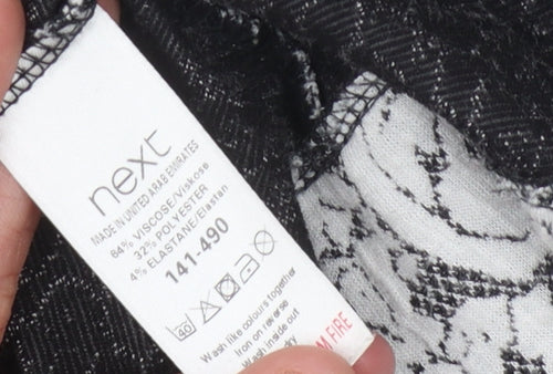 Next Women's Grey Ivory Floral Jumper Size 12