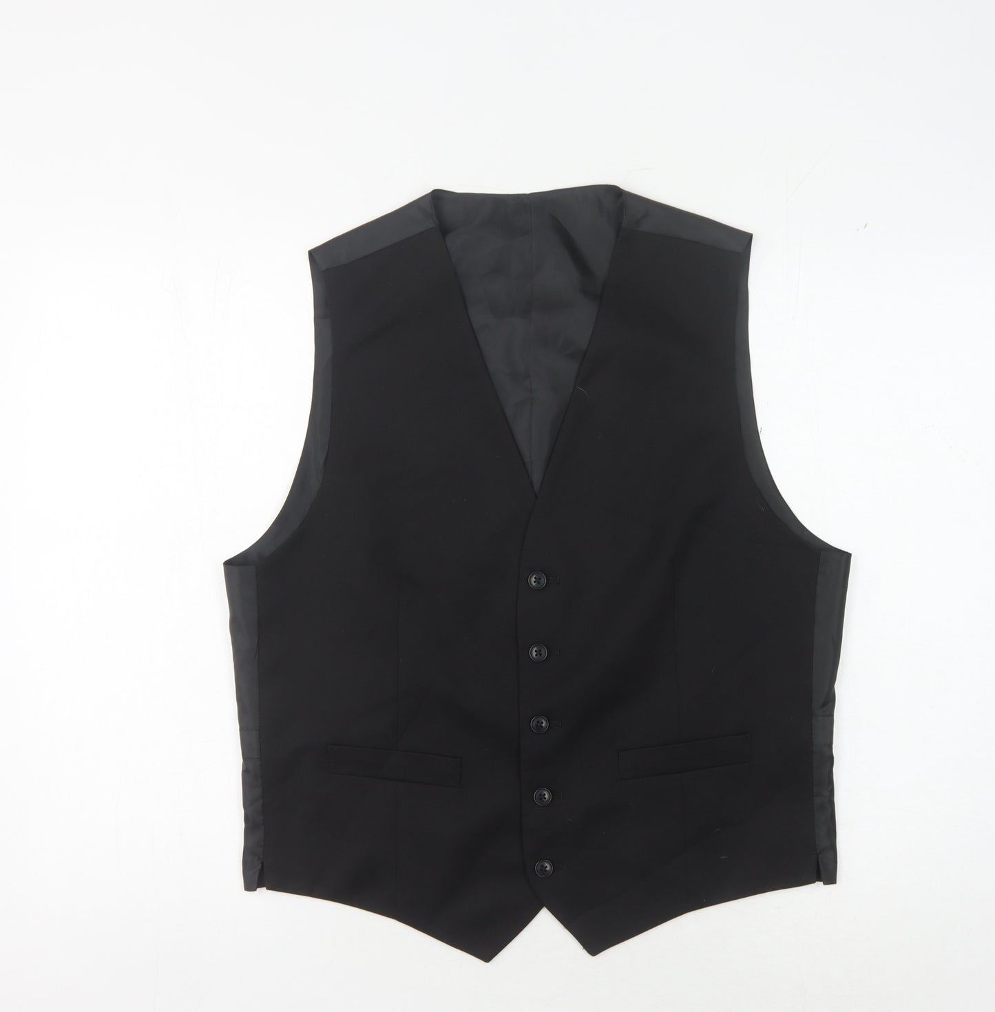 Marks and Spencer Men's Black Waistcoat - 38R