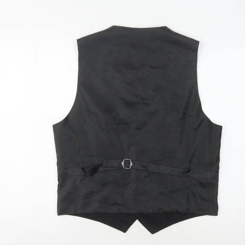 Marks and Spencer Men's Black Waistcoat - 38R