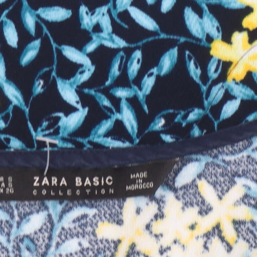 Zara Women's Multicoloured Floral Blouse, S, Spring