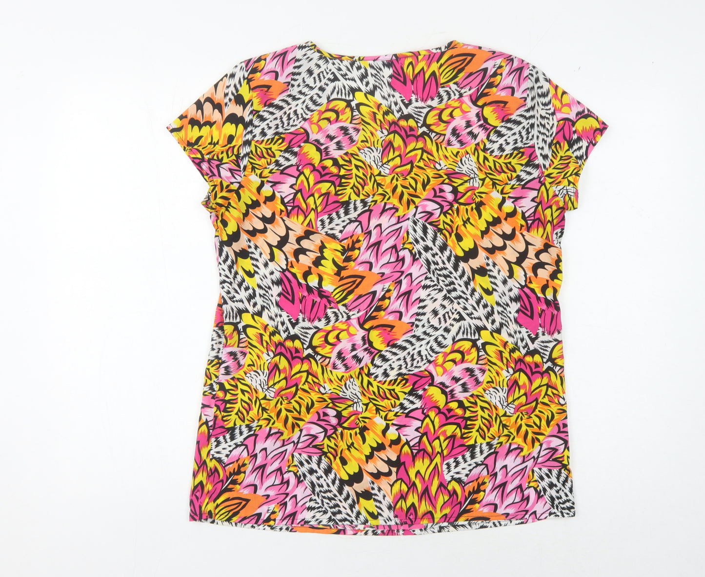 ONLY Women's Multicoloured Floral T-Shirt Size 10