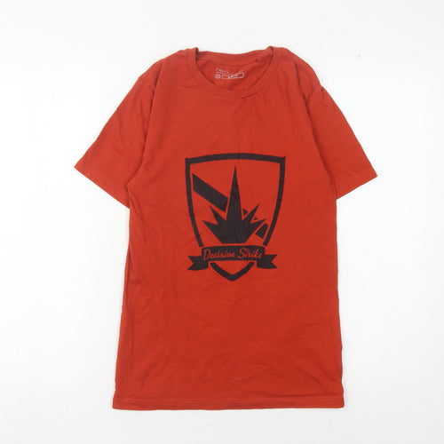 Next Men's Red Graphic Print T-Shirt, Small, Cotton