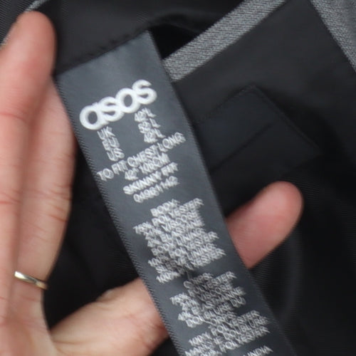 ASOS Men’s Grey Slim Fit Suit Jacket 42L