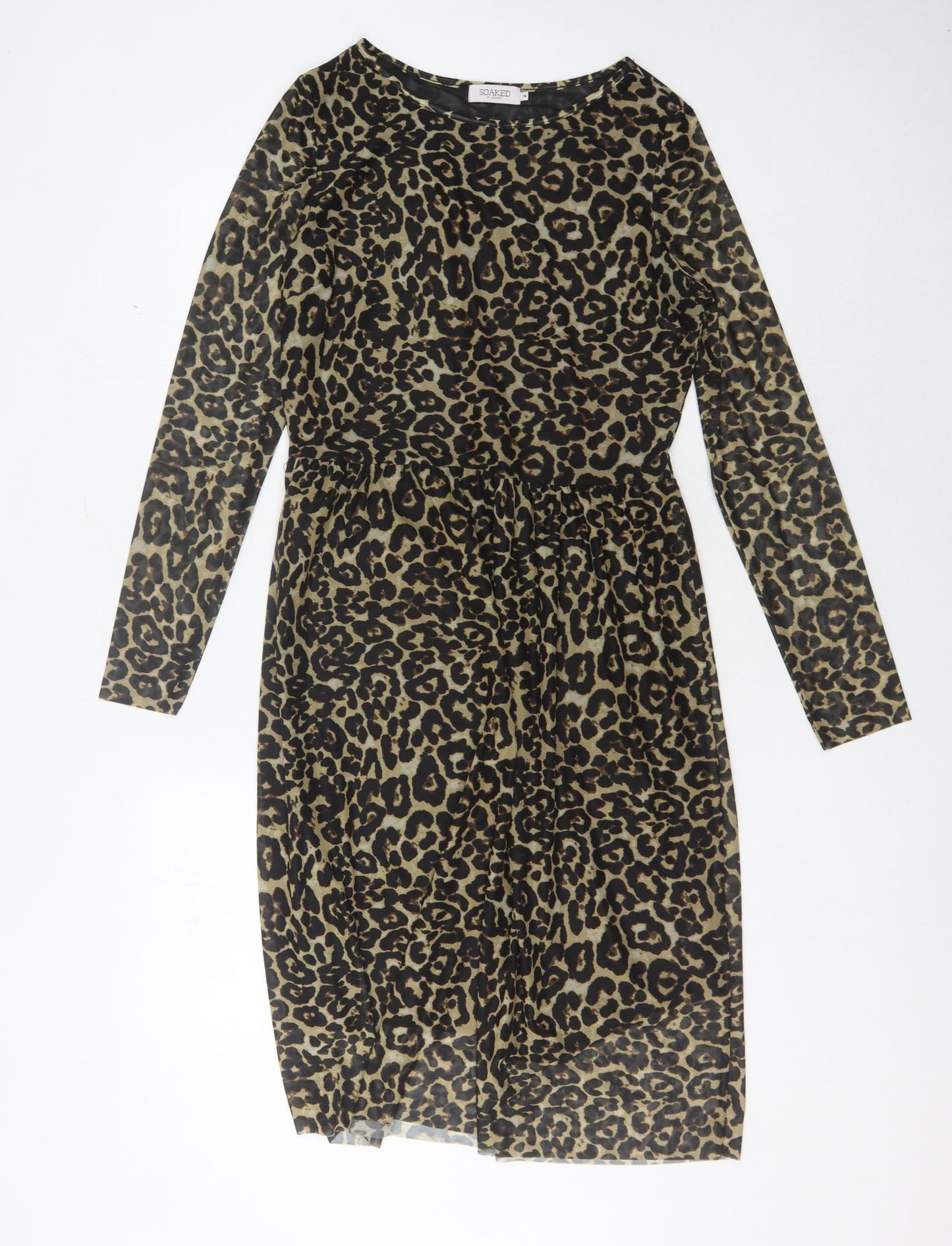 Soaked in Luxury Women's Leopard Shift Dress M