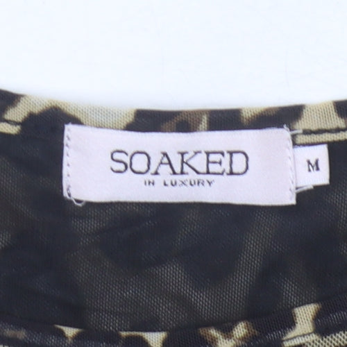 Soaked in Luxury Women's Leopard Shift Dress M