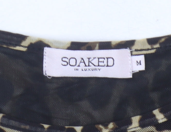 Soaked in Luxury Women's Leopard Shift Dress M