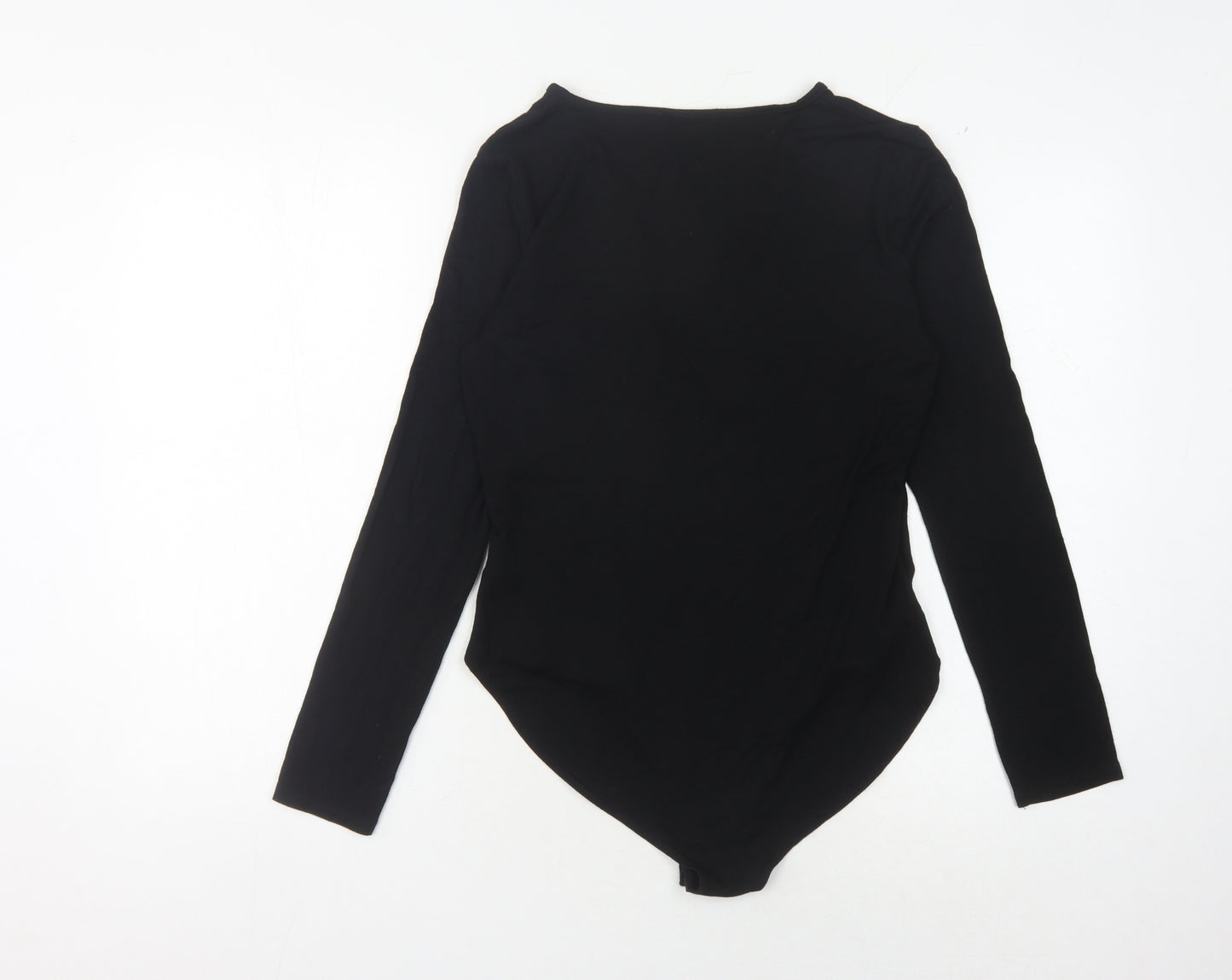 Warehouse Black V-Neck Bodysuit, Women, Size 12, Casual Wear