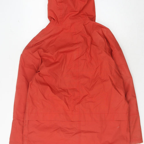 Seasalt Women's Red Hooded Mid-Length Cotton Coat