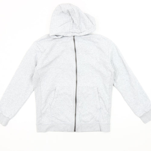 Marks and Spencer Girls Grey Hooded Jacket 11-12 Years