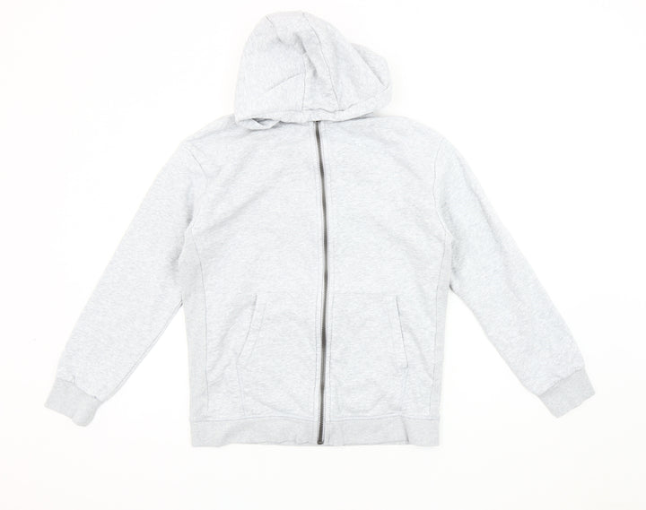 Marks and Spencer Girls Grey Hooded Jacket 11-12 Years