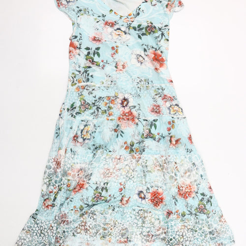 ALPARADISE Women's Multicoloured Floral Dress M