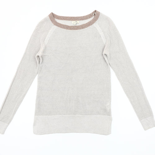 River Island Women's Beige Pullover Jumper Size 8