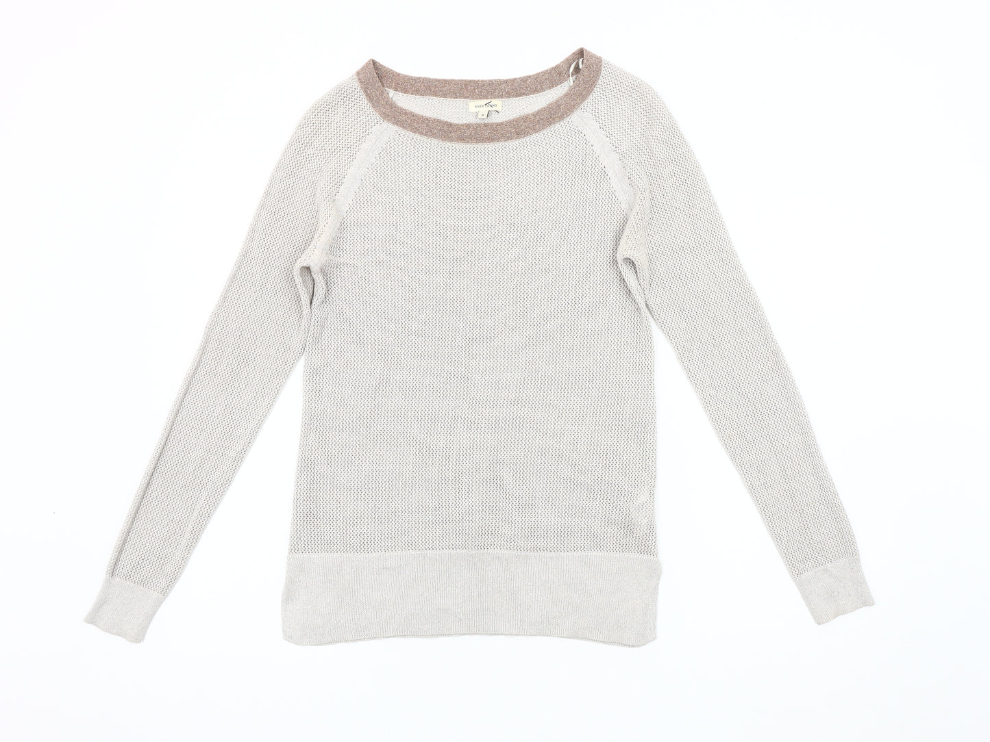 River Island Women's Beige Pullover Jumper Size 8
