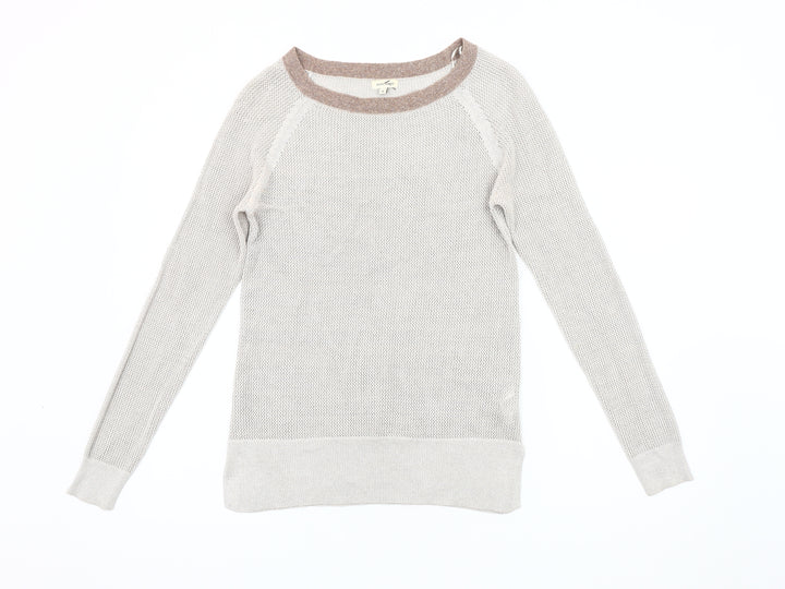 River Island Women's Beige Pullover Jumper Size 8