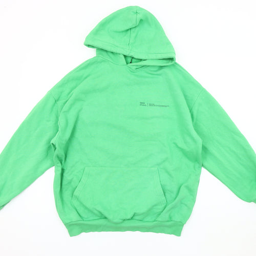 Boohoo Women's Green Pullover Hoodie, Size S