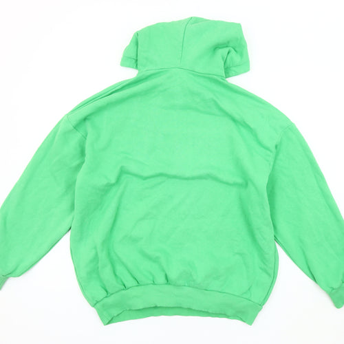 Boohoo Women's Green Pullover Hoodie, Size S
