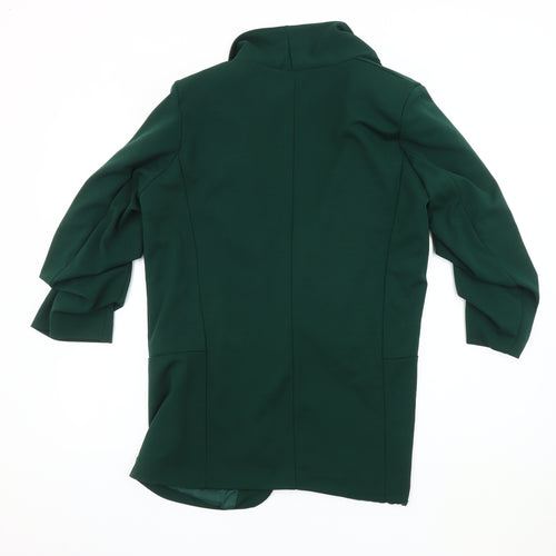 Boohoo Women's Green Blazer UK 18 Shawl Collar