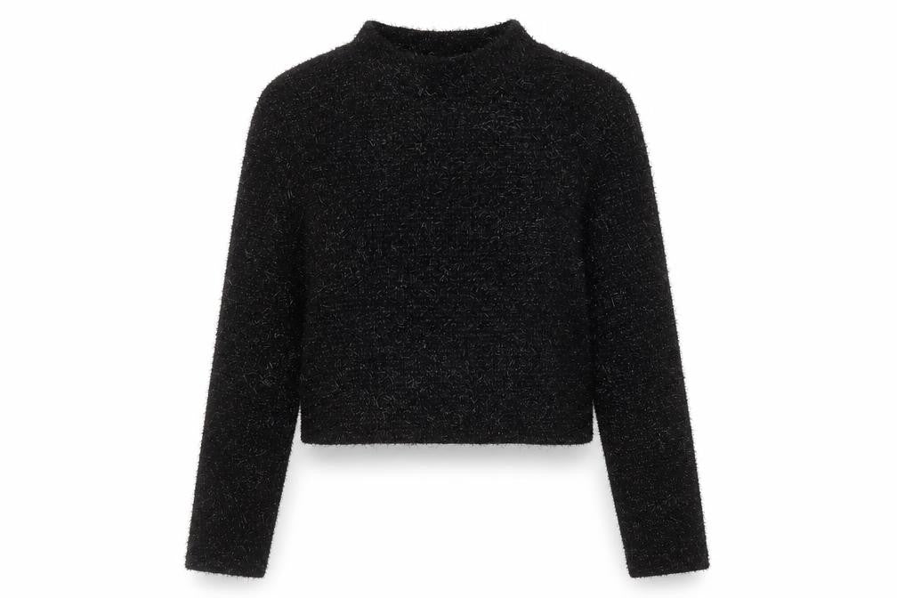 Front view of H&M Women's Black Mock Neck Jumper M
