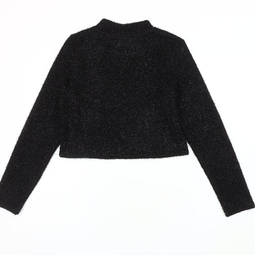 H&M Women's Black Mock Neck Jumper M