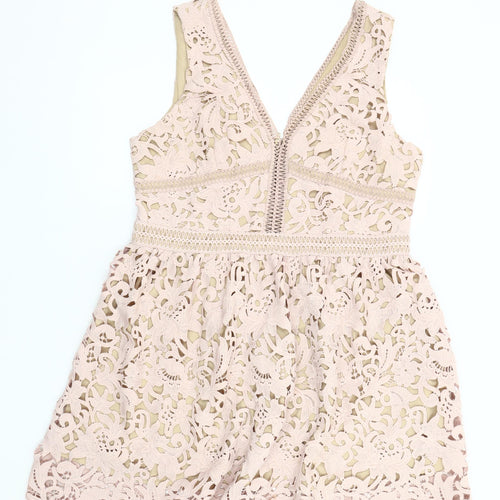 New Look Women’s Ivory Fit & Flare Dress Size 16