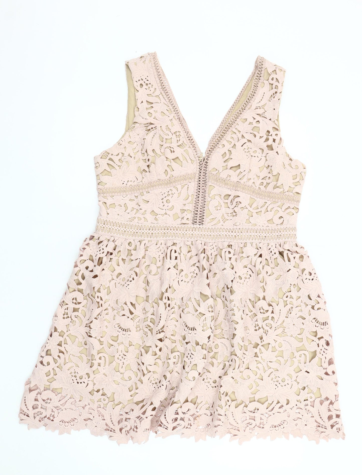New Look Women’s Ivory Fit & Flare Dress Size 16