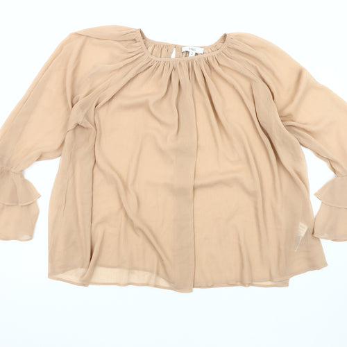 Marks and Spencer Beige Tunic Blouse, Women's Size 18