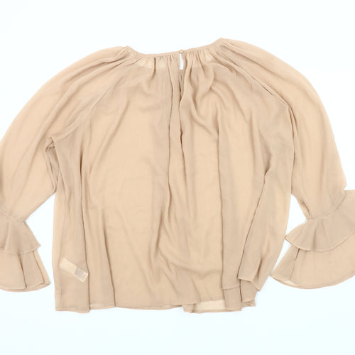 Marks and Spencer Beige Tunic Blouse, Women's Size 18