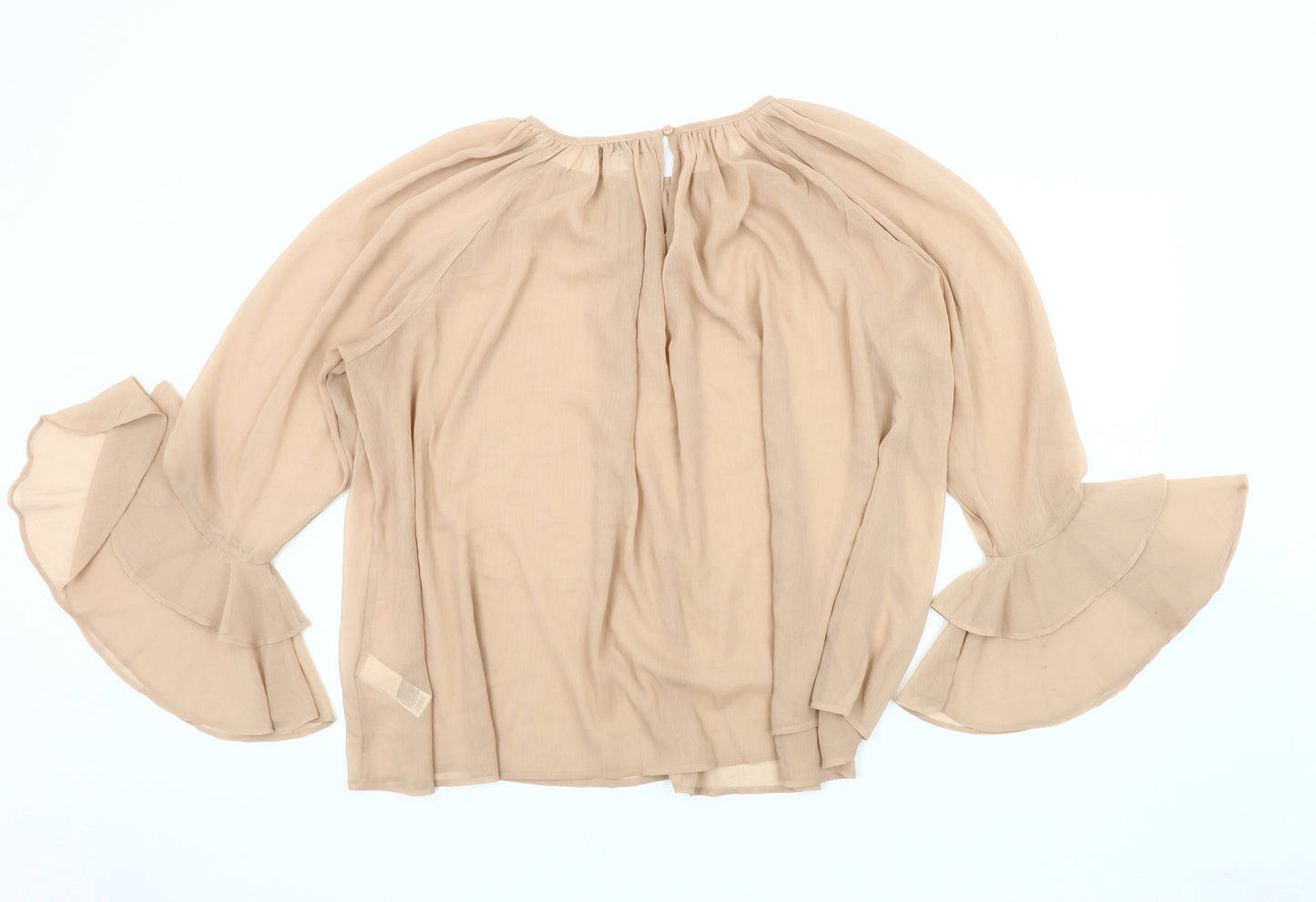 Marks and Spencer Beige Tunic Blouse, Women's Size 18