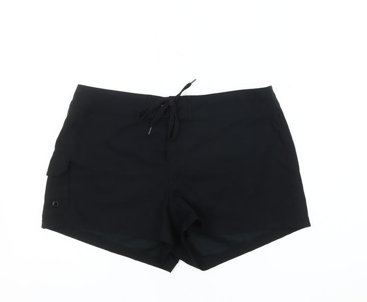 La Blanca Women's Black Casual Drawstring Shorts M