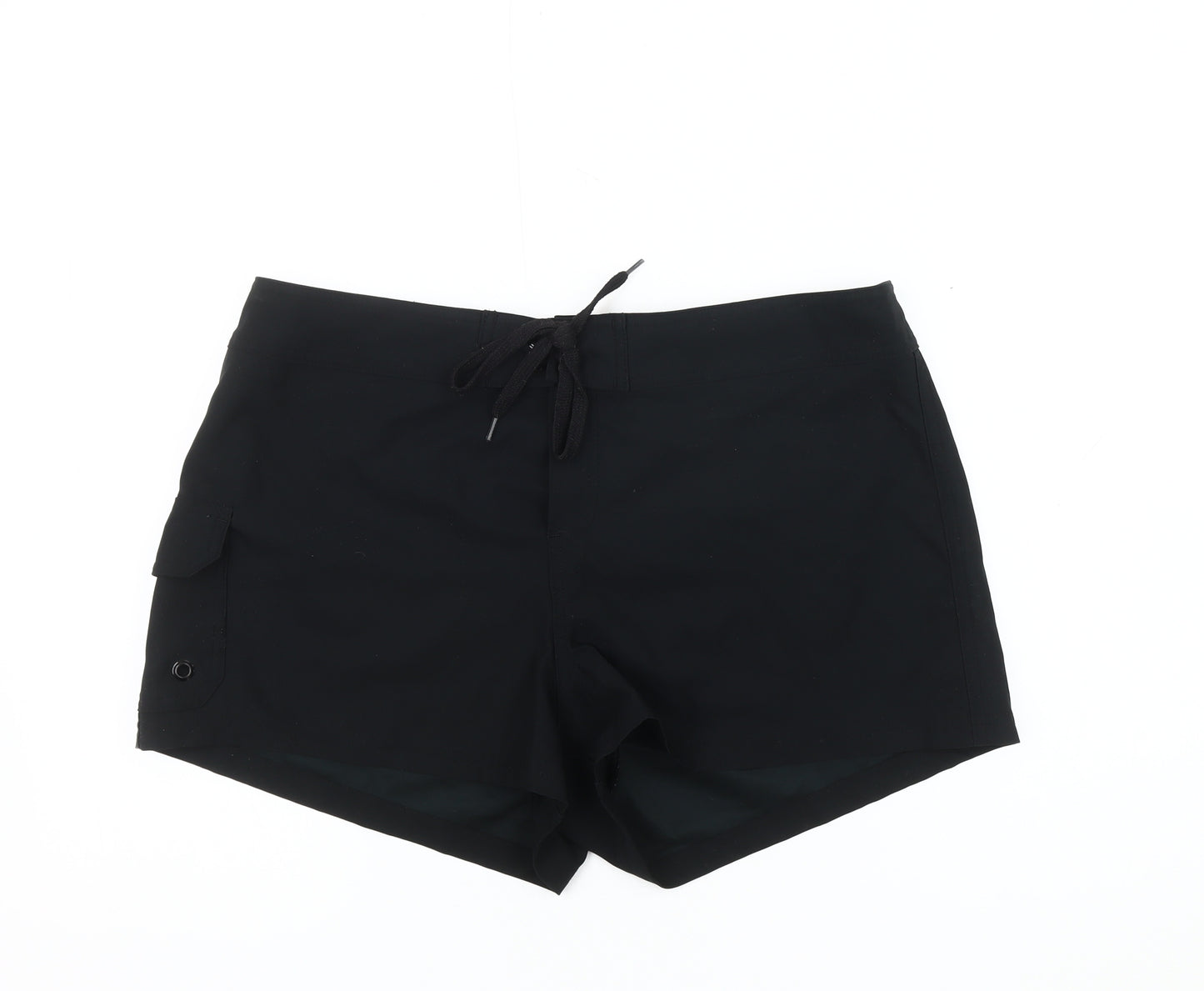 La Blanca Women's Black Casual Drawstring Shorts M