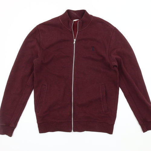 Next Men's Red Stand-Up Collar Basic Jacket M