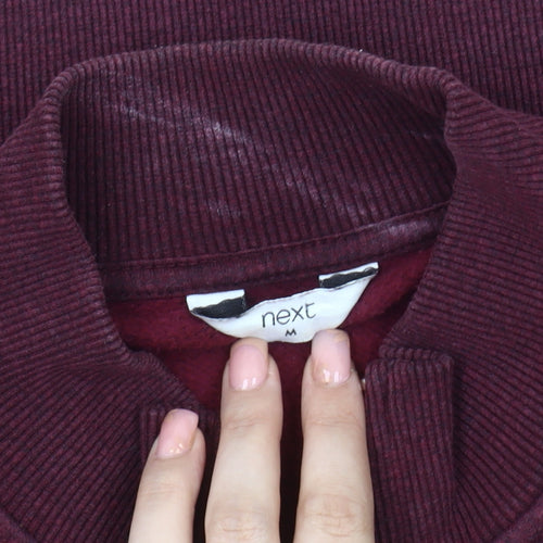 Next Men's Red Stand-Up Collar Basic Jacket M