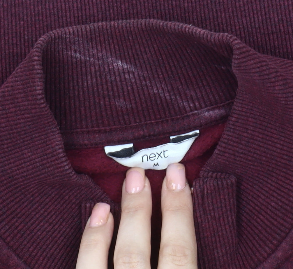 Next Men's Red Stand-Up Collar Basic Jacket M