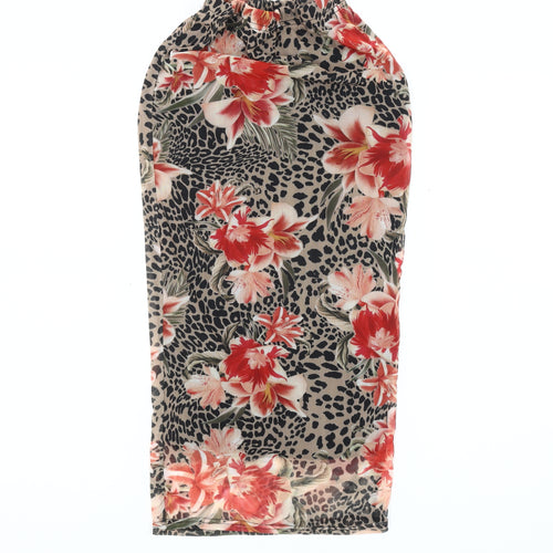 New Look Women's Multicoloured Midi Pencil Skirt - Size 10