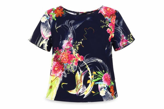Front view of Saloos Women's Multicoloured Floral Blouse, size 14