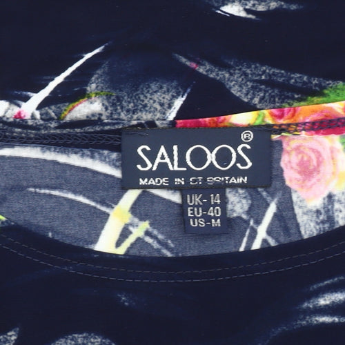 Saloos Women's Multicoloured Floral Blouse Size 14