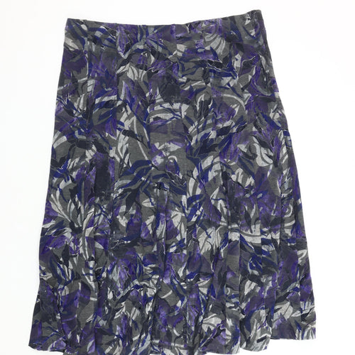 Marks and Spencer Women's Multicoloured A-Line Skirt Size 18