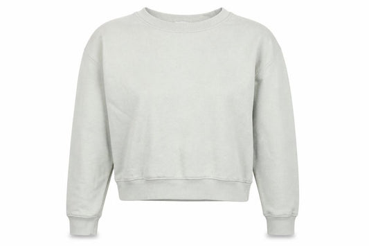 Front view of Stradivarius Women's Grey Pullover Sweatshirt, size 12