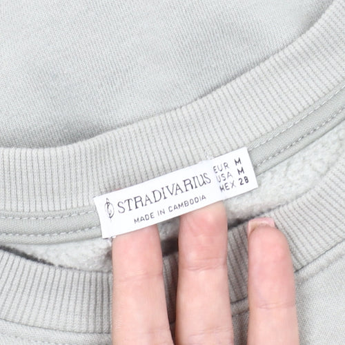 Stradivarius Women's Grey Pullover Sweatshirt Size 12