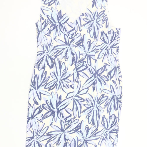 August Silk Women's Multicoloured Floral Dress Size 8 Sheath