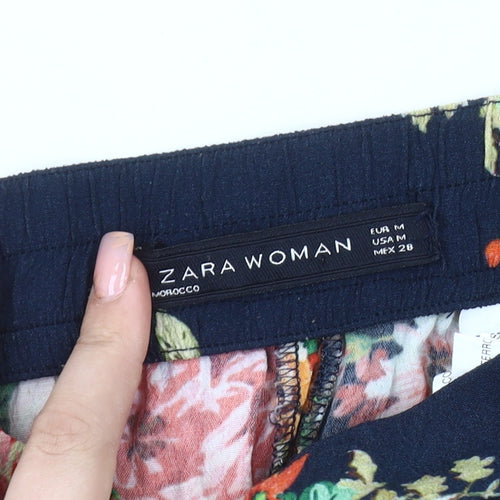 Zara Women’s Multicoloured Floral Cropped Trousers M