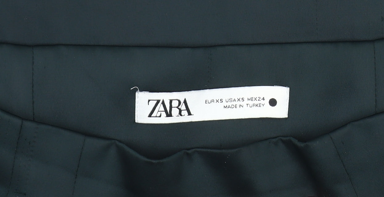 Zara Women's Green Pencil Skirt, XS - Elegant & Stylish