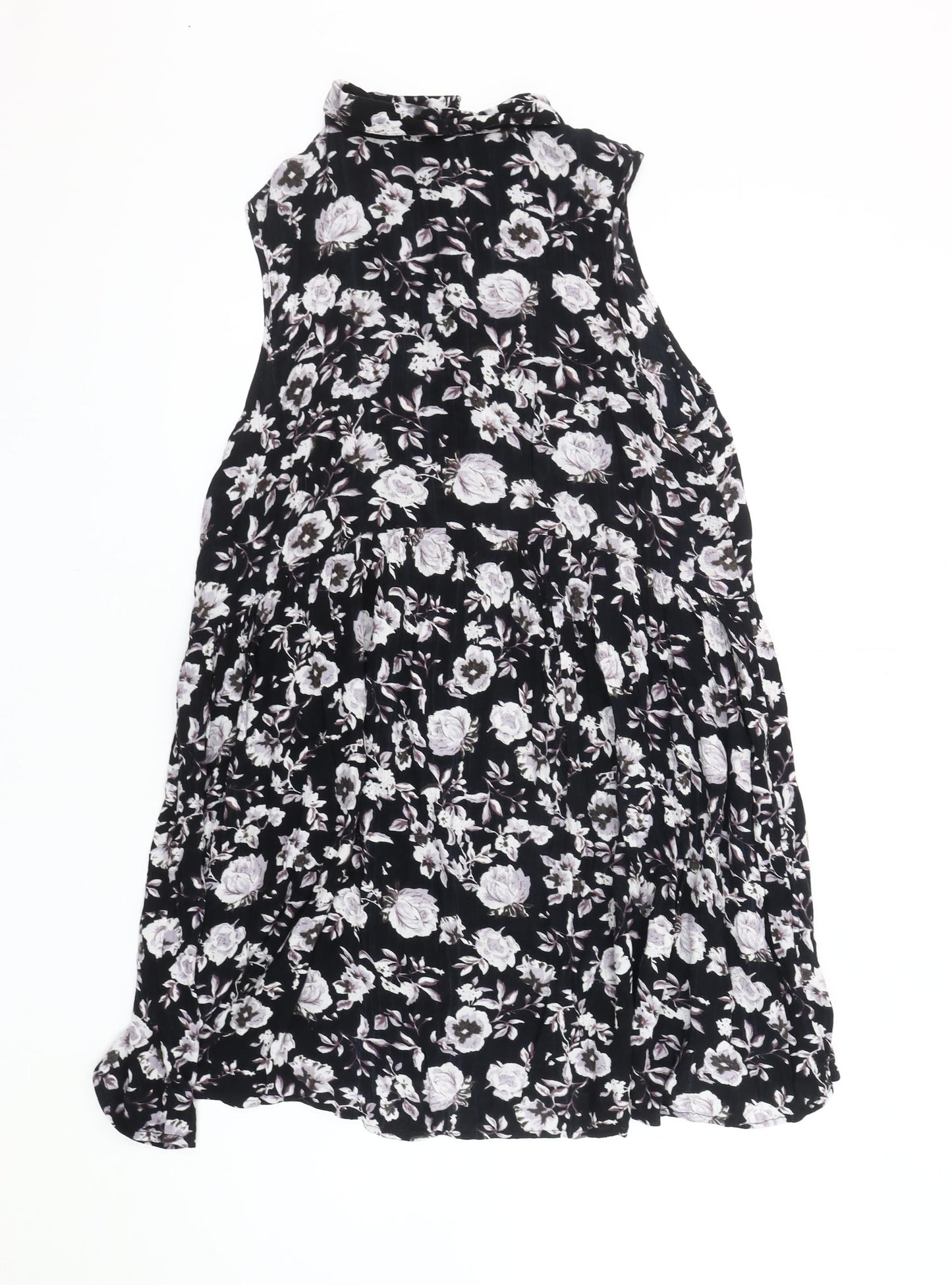 Innocence Women's Black Floral Shift Dress Size 16