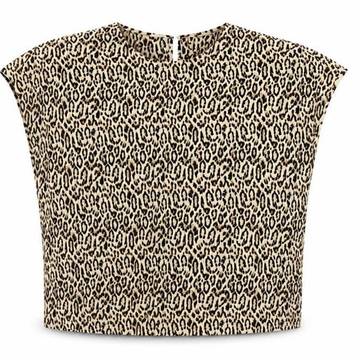 Marks and Spencer Women's Beige Animal Print T-Shirt, Size 20